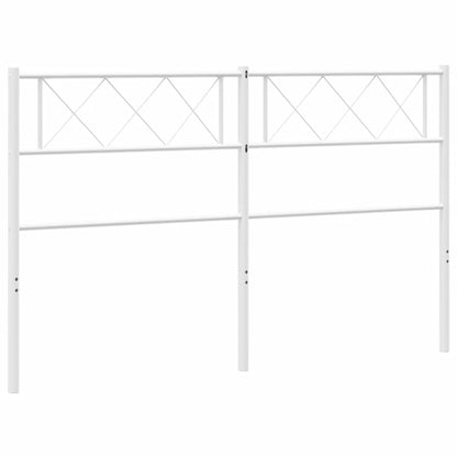 vidaXL Metal Replace Headboard White 150 cm