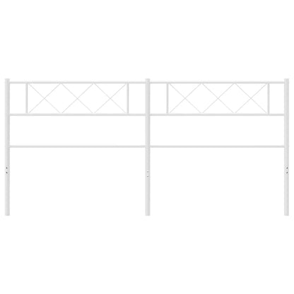 vidaXL Metal Replace Headboard White 180 cm