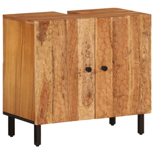 vidaXL 4 Piece Bathroom Cabinet Set Solid Wood Acacia