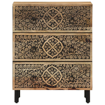 vidaXL Side Cabinets 3 pcs 60x33x75 cm Solid Wood Mango