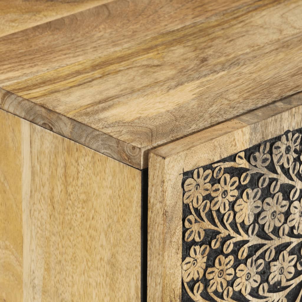 vidaXL 2 Piece Bathroom Furniture Set Solid Wood Mango