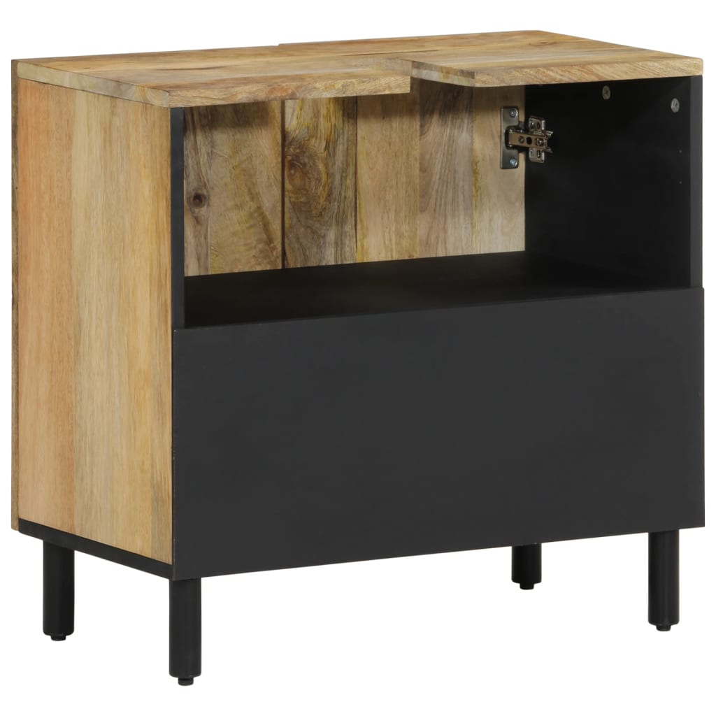 vidaXL 2 Piece Bathroom Furniture Set Solid Wood Mango