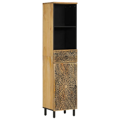 vidaXL 3 Piece Bathroom Furniture Set Solid Wood Mango