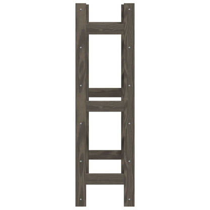 vidaXL Wine Rack for 30 Bottles Grey Solid Wood Pine