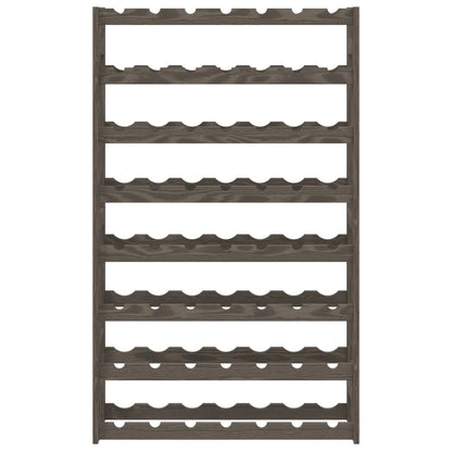 vidaXL Wine Rack for 56 Bottles Grey Solid Wood Pine