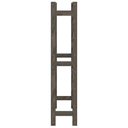 vidaXL Wine Rack for 56 Bottles Grey Solid Wood Pine