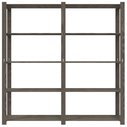 vidaXL 5-Tier Storage Rack Grey 170x38x170 cm Solid Wood Pine