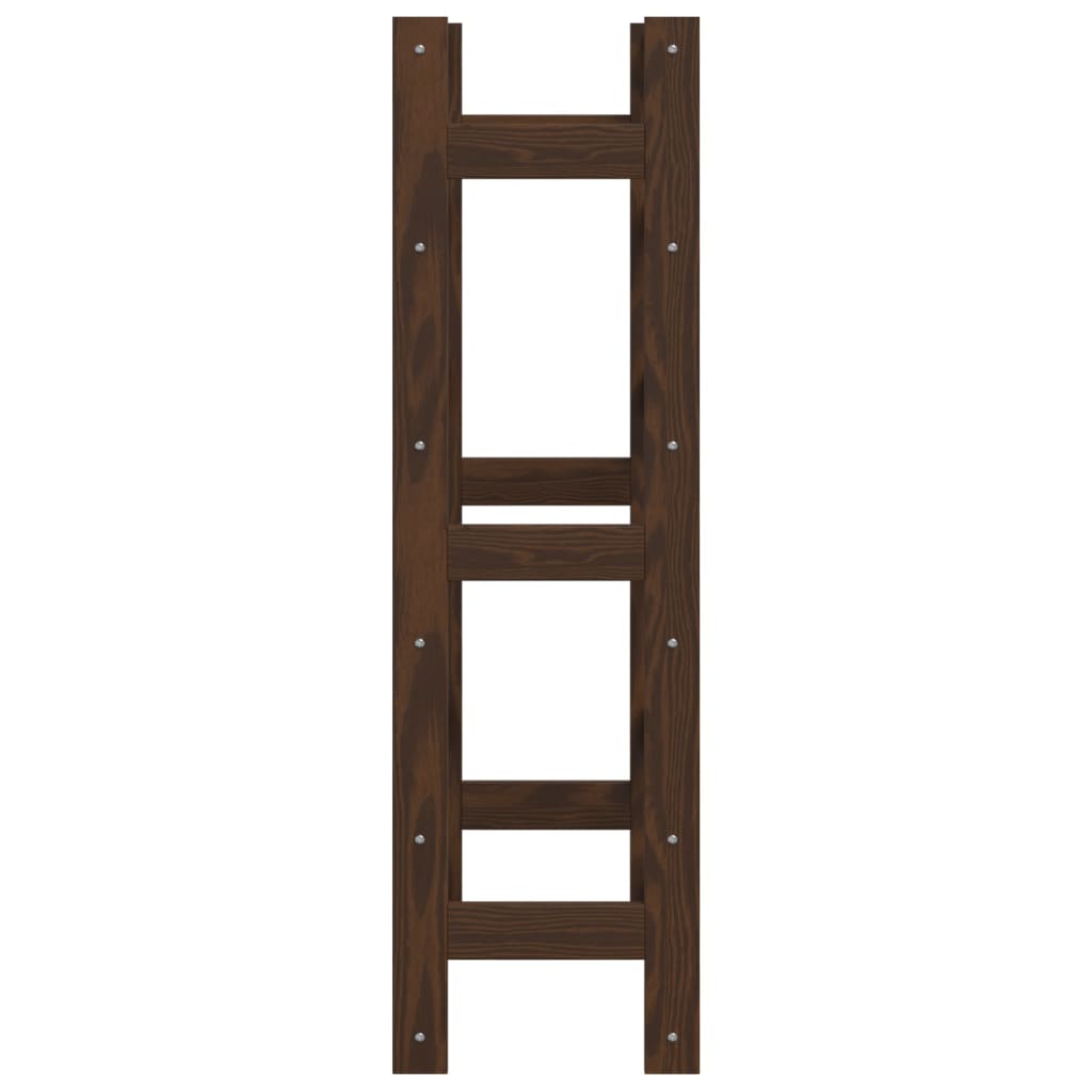 vidaXL Wine Rack for 30 Bottles Brown Solid Wood Pine