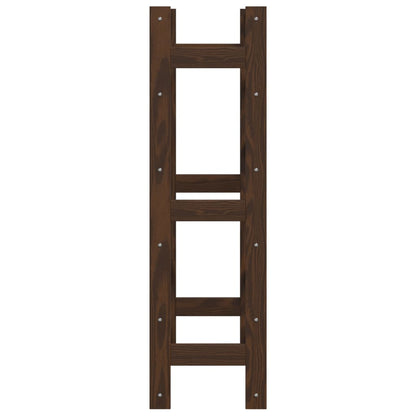 vidaXL Wine Rack for 30 Bottles Brown Solid Wood Pine