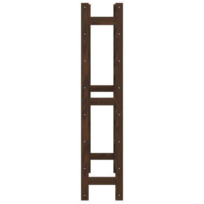 vidaXL Wine Rack for 56 Bottles Brown Solid Wood Pine
