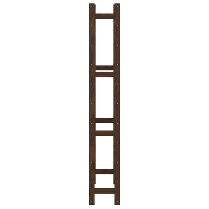 vidaXL Wine Rack for 77 Bottles Brown Solid Wood Pine