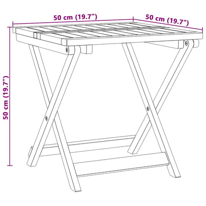 vidaXL 3 Piece Folding Garden Dining Set Solid Wood Acacia