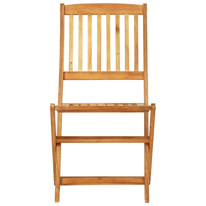 vidaXL 5 Piece Folding Garden Dining Set Solid Wood Acacia