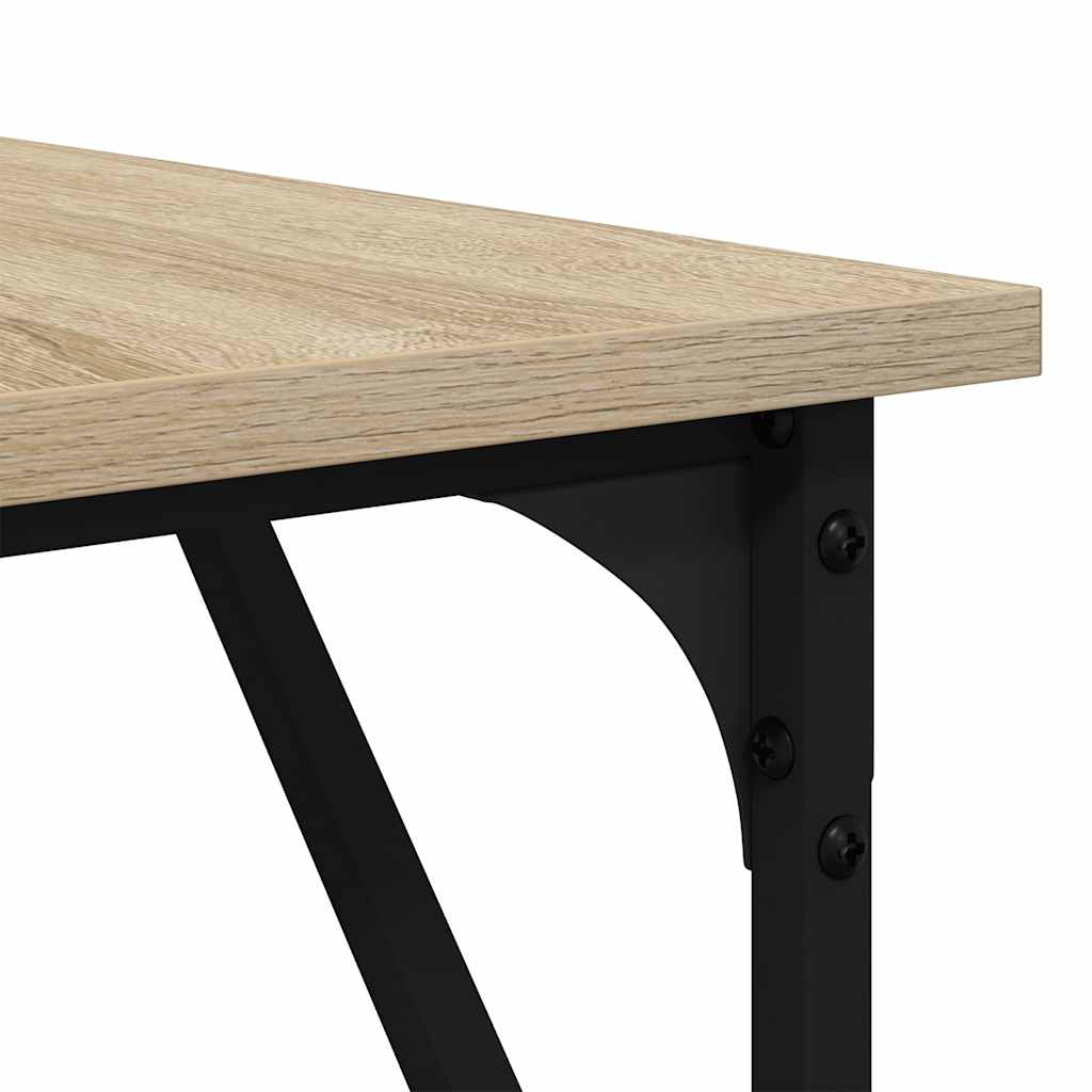 vidaXL Desk Sonoma Oak 149x149x75 cm Engineered Wood