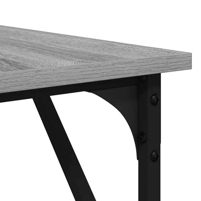 vidaXL Desk Grey Sonoma 149x149x75 cm Engineered Wood