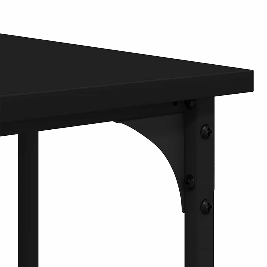 vidaXL Desk Black 139x139x75 cm Engineered Wood