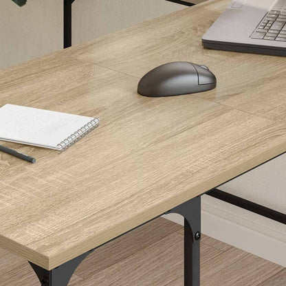 vidaXL Desk Sonoma Oak 139x139x75 cm Engineered Wood