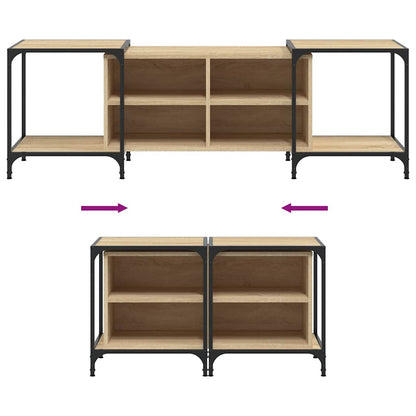 vidaXL TV Cabinet Sonoma Oak 153x37x50 cm Engineered Wood