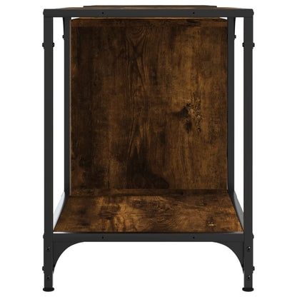vidaXL TV Cabinet Smoked Oak 153x37x50 cm Engineered Wood