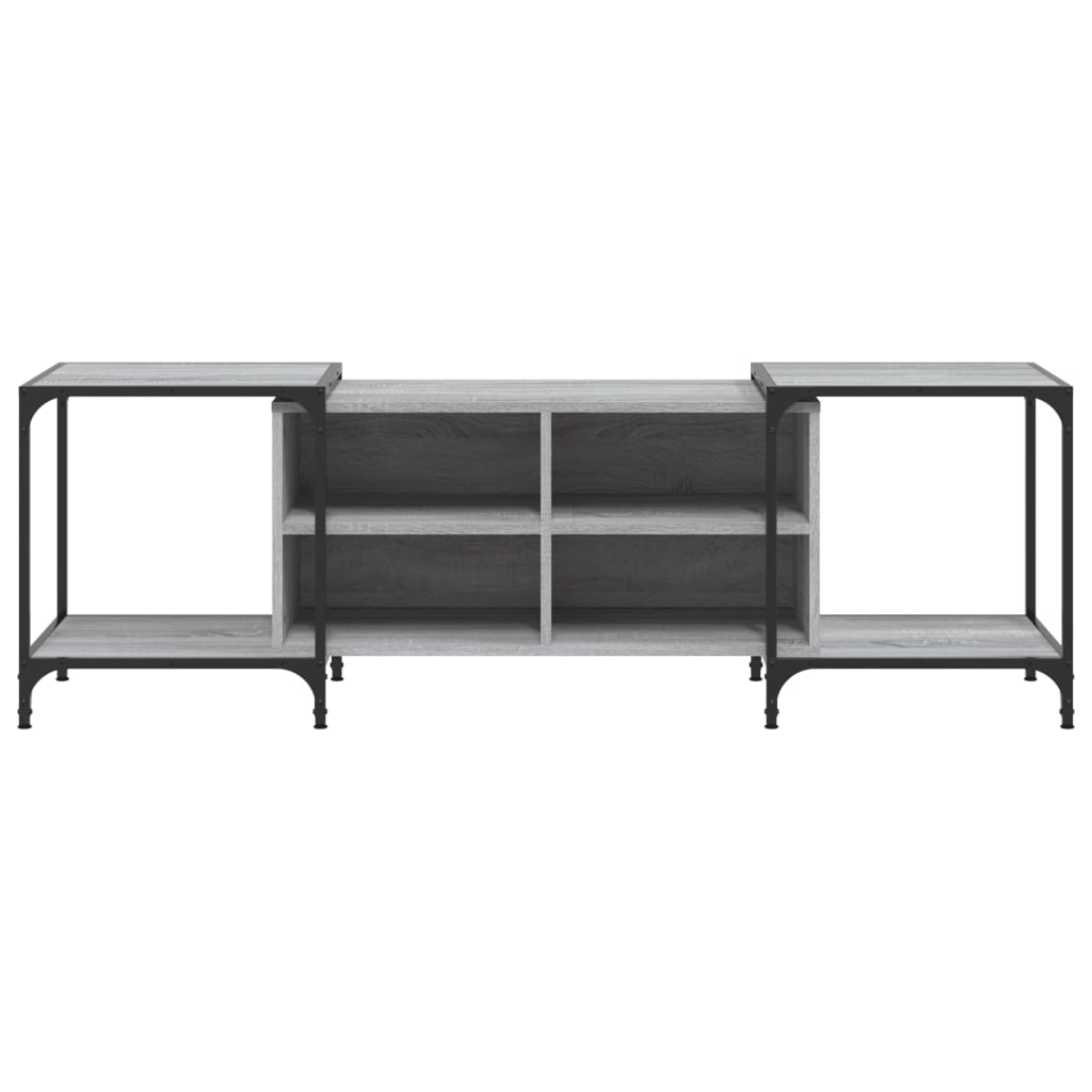 vidaXL TV Cabinet Grey Sonoma 153x37x50 cm Engineered Wood