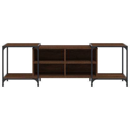 vidaXL TV Cabinet Brown Oak 153x37x50 cm Engineered Wood