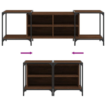 vidaXL TV Cabinet Brown Oak 153x37x50 cm Engineered Wood