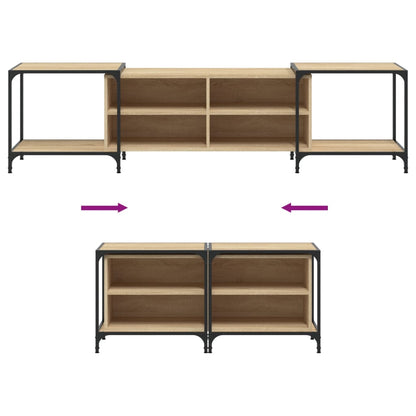 vidaXL TV Cabinet Sonoma Oak 203x37x50 cm Engineered Wood