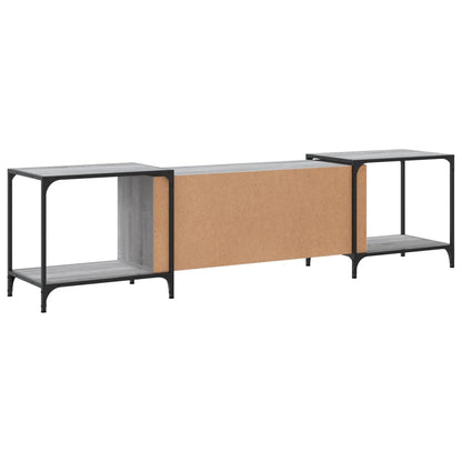 vidaXL TV Cabinet Grey Sonoma 203x37x50 cm Engineered Wood