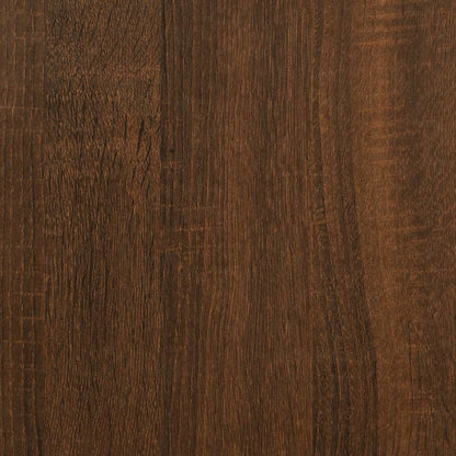 vidaXL Bookcase 4-Tier Brown Oak 59x35x132 cm Engineered Wood