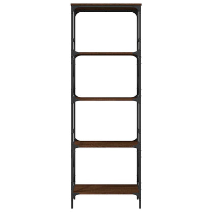 vidaXL Bookcase 5-Tier Brown Oak 59x35x171 cm Engineered Wood