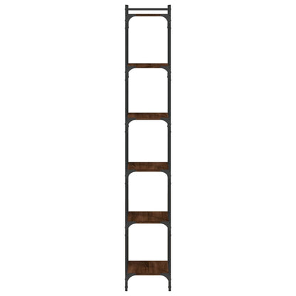 vidaXL Bookcase 6-Tier Brown Oak 40x30x188 cm Engineered Wood