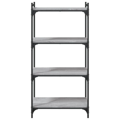 vidaXL Bookcase 4-Tier Grey Sonoma 60x30x120 cm Engineered Wood