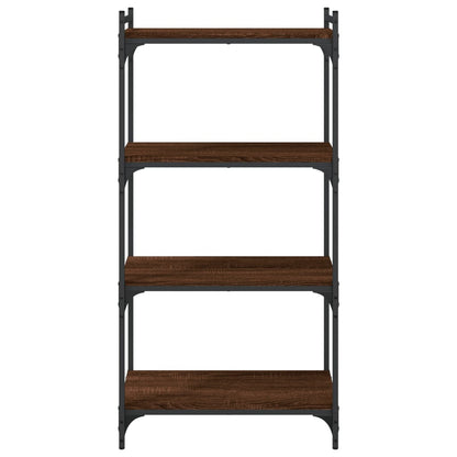 vidaXL Bookcase 4-Tier Brown Oak 60x30x120 cm Engineered Wood