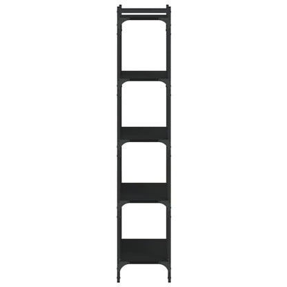 vidaXL Bookcase 5-Tier Black 60x30x154 cm Engineered Wood