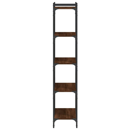 vidaXL Bookcase 5-Tier Brown Oak 60x30x154 cm Engineered Wood