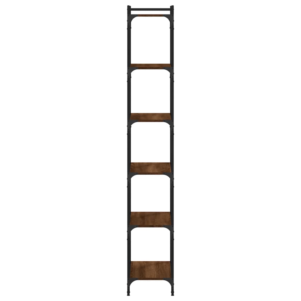 vidaXL Bookcase 6-Tier Brown Oak 60x30x188 cm Engineered Wood