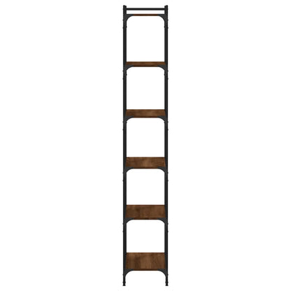 vidaXL Bookcase 6-Tier Brown Oak 60x30x188 cm Engineered Wood