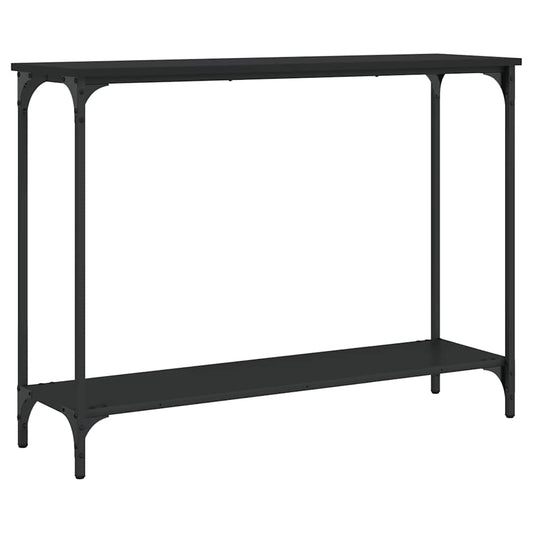vidaXL Console Table Black 101x30,5x75 cm Engineered Wood