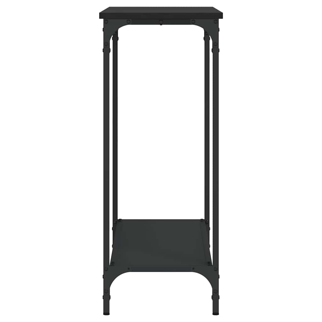 vidaXL Console Table Black 101x30,5x75 cm Engineered Wood