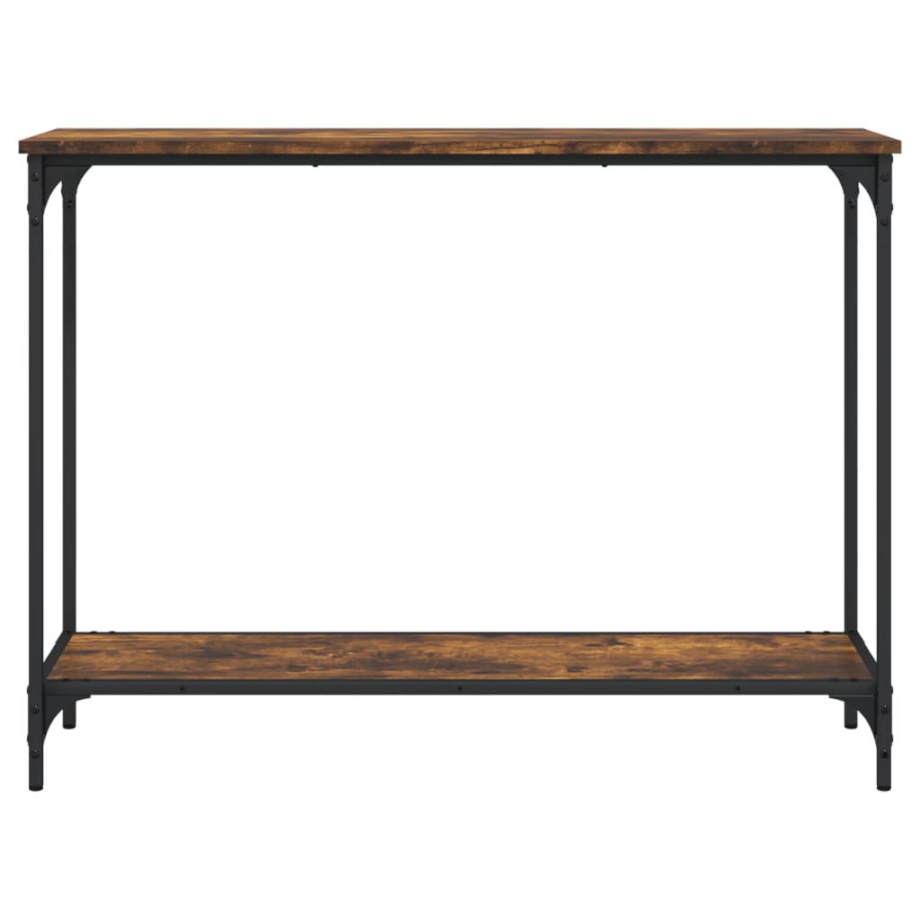 vidaXL Console Table Smoked Oak 101x30.5x75 cm Engineered Wood