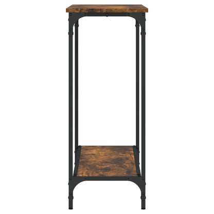 vidaXL Console Table Smoked Oak 101x30.5x75 cm Engineered Wood