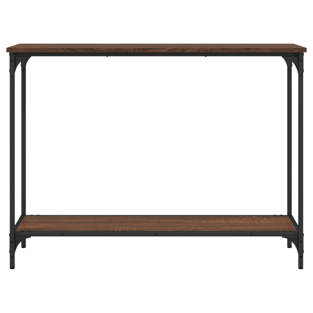 vidaXL Console Table Brown Oak 101x30.5x75 cm Engineered Wood