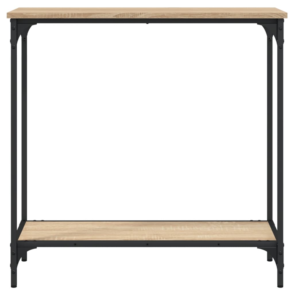 vidaXL Console Table | Sonoma Oak | Engineered Wood and Metal | Medium
