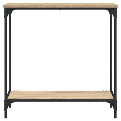 vidaXL Console Table | Sonoma Oak | Engineered Wood and Metal | Medium