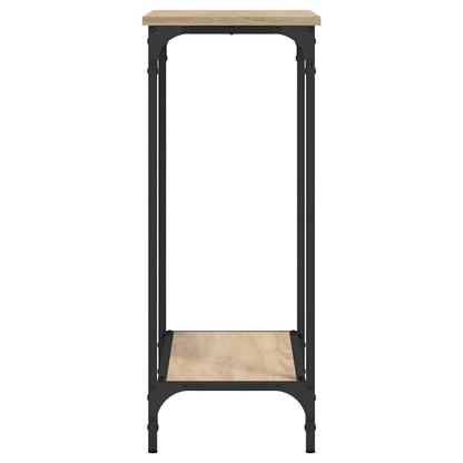 vidaXL Console Table | Sonoma Oak | Engineered Wood and Metal | Medium
