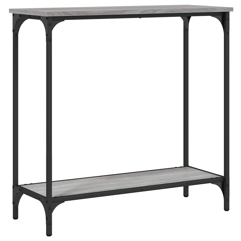 vidaXL Console Table Grey Sonoma 75x30,5x75 cm Engineered Wood