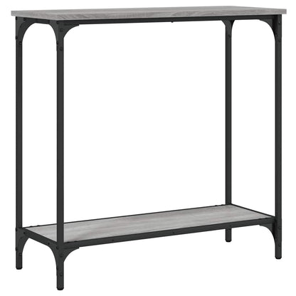 vidaXL Console Table Grey Sonoma 75x30,5x75 cm Engineered Wood