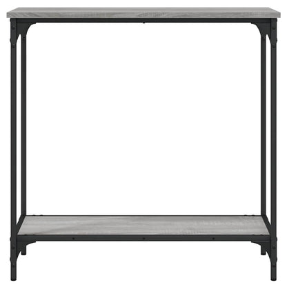 vidaXL Console Table Grey Sonoma 75x30,5x75 cm Engineered Wood