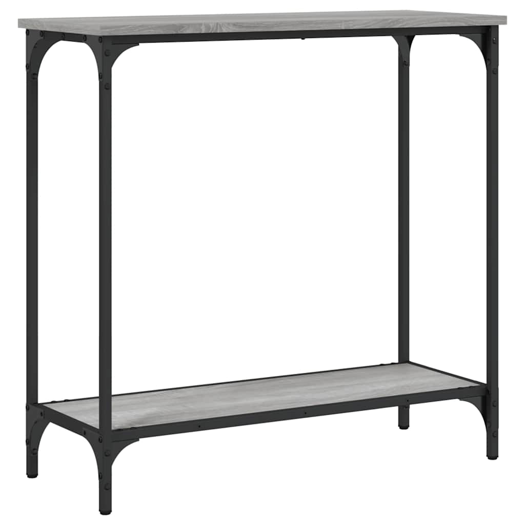 vidaXL Console Table Grey Sonoma 75x30,5x75 cm Engineered Wood