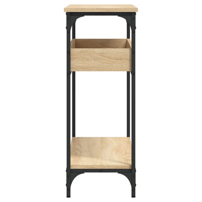 vidaXL Console Table with Shelf Sonoma Oak 100x29x75cm Engineered Wood